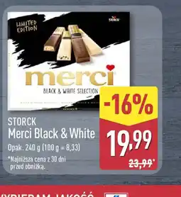 ALDI Storck Merci Black & White oferta