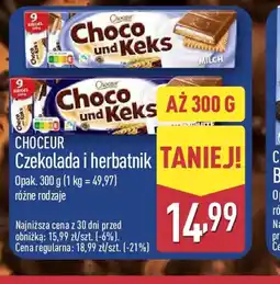 ALDI Chocoeur Czekolada i herbatnik oferta