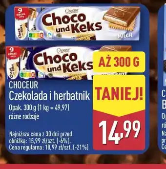 ALDI Chocoeur Czekolada i herbatnik oferta