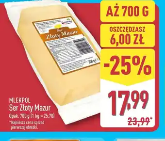 ALDI Ser ZŁoty Mazur oferta