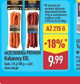 ALDI Wdliniarnia Premium Kabanosy XXL oferta