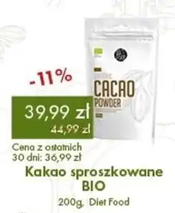 Organic Farma Zdrowia Kakao sproszkowane BIO, Diet Food oferta