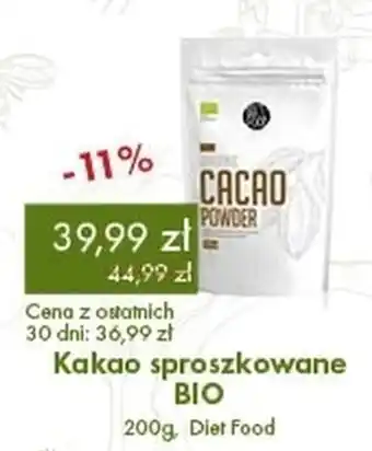 Organic Farma Zdrowia Kakao sproszkowane BIO, Diet Food oferta