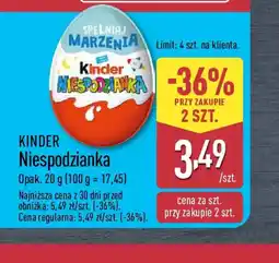 ALDI Kinder Niespodzianka oferta