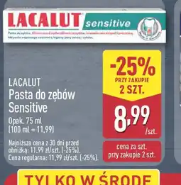 ALDI Lacalut Pasta do zbw Sensitive oferta