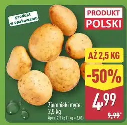 ALDI Ziemniaki myte Aldi oferta