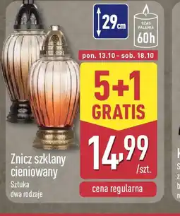 ALDI Znicz szklany cieniowany oferta