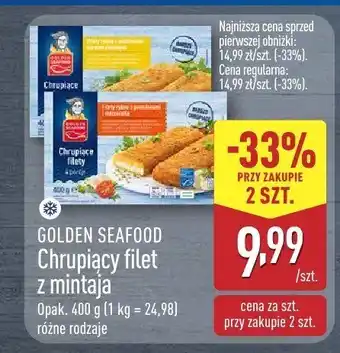 ALDI Chrupiący filet z mintaja Golden Seafood oferta