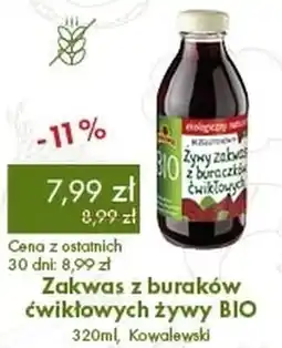 Organic Farma Zdrowia Zakwas z buraków ćwikłowych żywy BIO, Kowalewski oferta