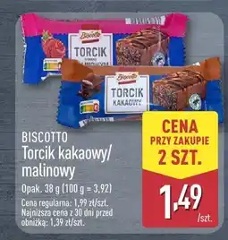 ALDI Wafelek Biscotto Torcik kakaowy/malinowy oferta