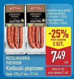 ALDI Kiełbaski pieprzowe Wędliniarnia Premium oferta
