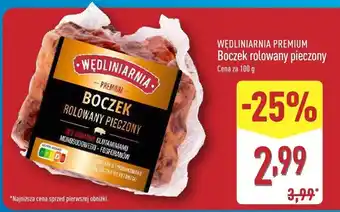 ALDI Boczek rolowany pieczony Wędliniarnia Premium oferta