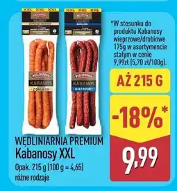 ALDI Kabanosy XXL WĘDLINIARNIA PREMIUM oferta