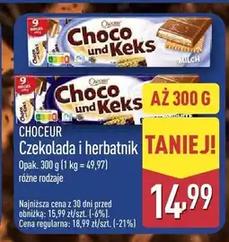 ALDI Herbatniki Choceur Choco und Keks różne rodzaje oferta