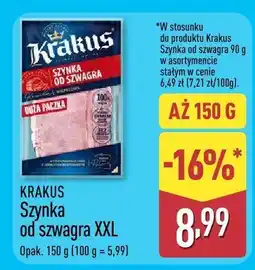 ALDI Szynka od szwagra XXL KRAKUS oferta