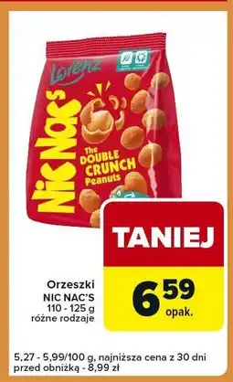 Carrefour Express Orzeszki Nic Nac's 110-125g oferta