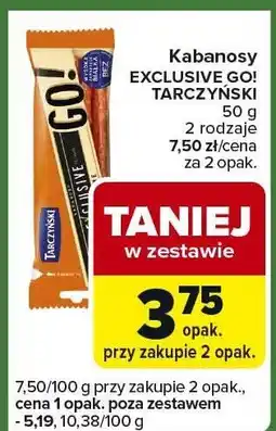Carrefour Express Kabanosy Exclusive Go! Tarczyński oferta