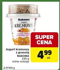 Carrefour Express Jogurt kremowy z granolą Bakoma oferta