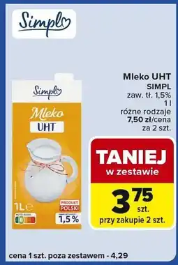 Carrefour Express Mleko UHT SIMPL 1,5% oferta