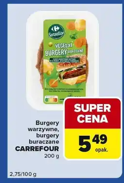 Carrefour Express Burgery warzywne, burgery buraczane Carrefour oferta