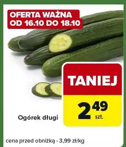 Carrefour Express Ogórek długi Carrefour Express oferta
