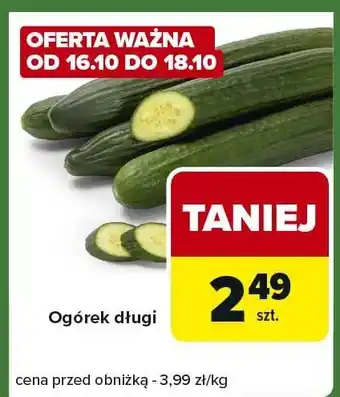Carrefour Express Ogórek długi Carrefour Express oferta