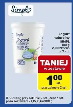 Carrefour Express Jogurt naturalny SIMPL oferta