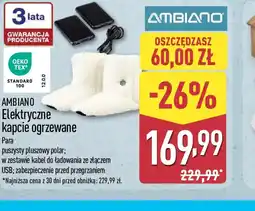 ALDI Ambiano Elektryczne kapcie ogrzewane oferta