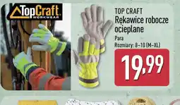 ALDI Rękawice robocze ocieplane Top Craft oferta