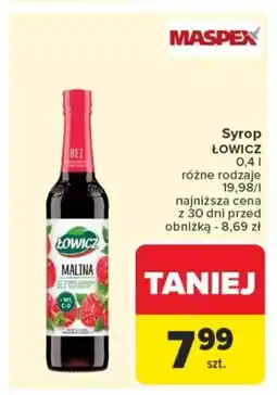 Carrefour Syrop łowicz oferta