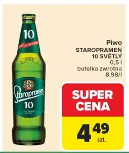 Carrefour Piwo staropramen světlý oferta