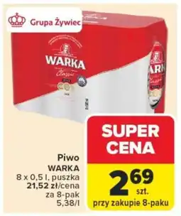 Carrefour Piwo warka oferta