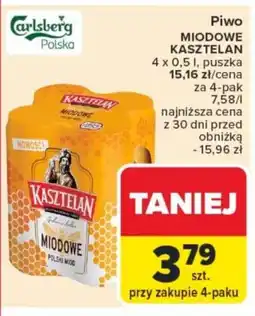 Carrefour Piwo miodowe kasztelan oferta