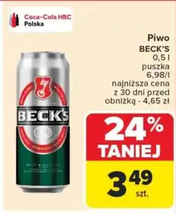 Carrefour Piwo beck's oferta