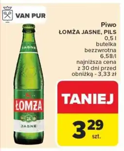 Carrefour Piwo łomża jasne, pils oferta