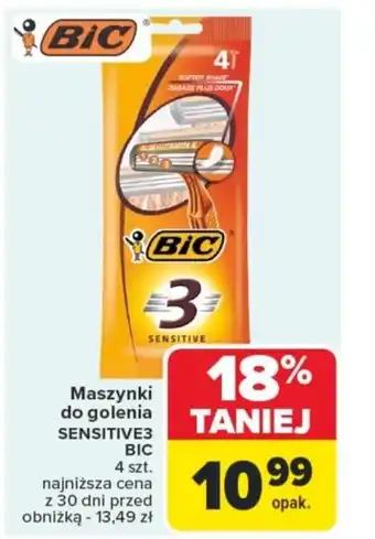 Carrefour Maszynki do golenia sensitive3 bic oferta