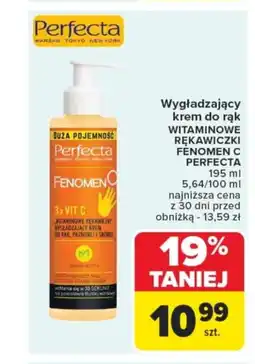 Carrefour Wygładzający krem do rąk witaminowe rękawiczki fenomen c perfecta oferta