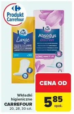 Carrefour Wkładki higieniczne carrefour oferta