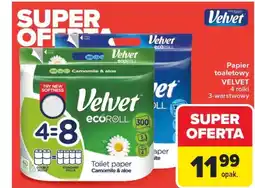 Carrefour Papier toaletowy velvet oferta