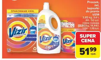 Carrefour Proszek, żel, kapsułki do prania vizir oferta