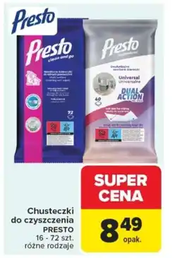 Carrefour Chusteczki do czyszczenia presto oferta