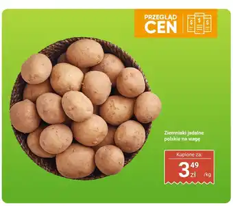 Biedronka Ziemniaki jadalne polskie na wagę Biedronka oferta