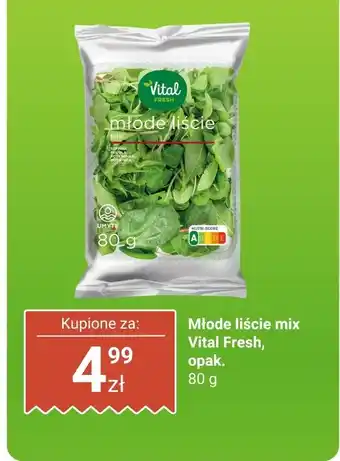 Biedronka Sałata młode liście mix Vital Fresh oferta