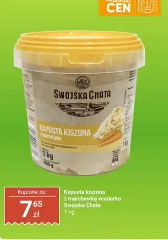 Biedronka Kapusta kiszona z marchewką 1 kg Swojska Chata oferta