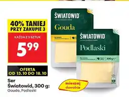 Biedronka Ser żółty 2 rodzaje Światowid oferta