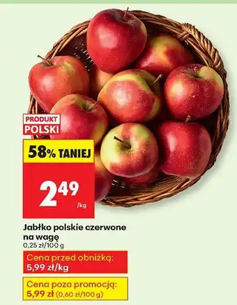 Biedronka Jabłko czerwone 1 kg Biedronka oferta