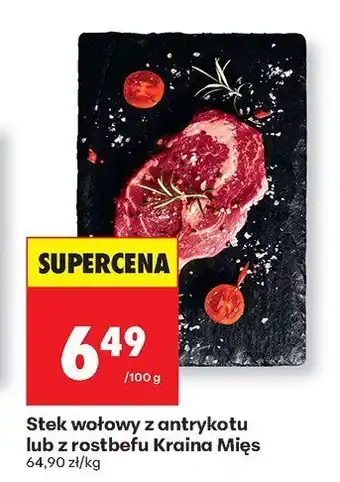 Biedronka Stek wołowy z antrykotu Kraina Mięs oferta