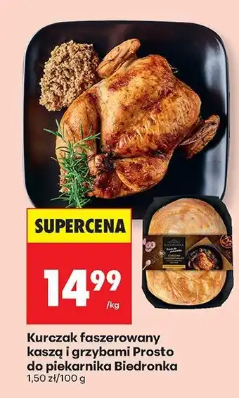 Biedronka Kurczak faszerowany kaszą i grzybami Prosto do piekarnika Biedronka oferta
