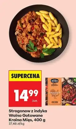 Biedronka Danie gotowe Strogonow z indyka Wolno Gotowane Kraina Mięs oferta