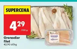 Biedronka Grenadier filet Marinero oferta